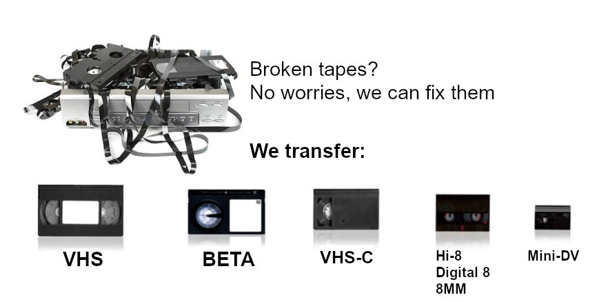 Broken tapes? We can fix them